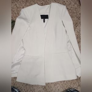 Bcbg white vest with long sides